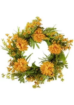 Top 10 😍 Northlight Yellow Peony Artificial Fall Harvest Twig Wreath 24-Inch Unlit ⭐