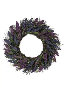 Best reviews of 👏 Northlight Lavender Spiral Vine Wreath 22-Inch Unlit 😉 -Outlet Northlight Store Belk 1622