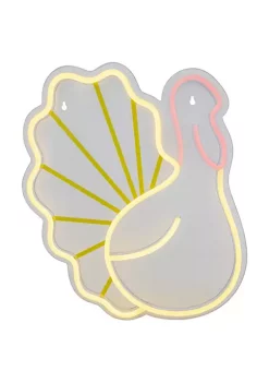 Brand new 🌟 Northlight 15" LED Lighted Neon Style Fall Harvest Turkey Window Silhouette 🥰 -Outlet Northlight Store Belk 1634