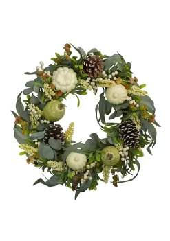 Brand new 👍 Northlight Gourds and Foliage Artificial 👪 Thanksgiving Wreath - 24-Inch Unlit 🔥 -Outlet Northlight Store Belk 1638
