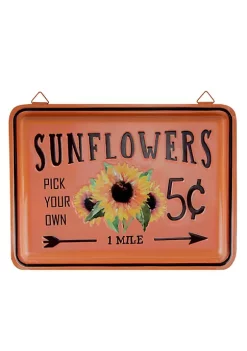 Best reviews of 🤩 Northlight 15" Fall Harvest Orange "Sunflowers" Wall Sign 😀