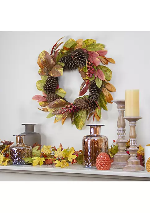 Best Pirce ⌛ Northlight Leaves and Berries Twig Artificial 👪 Thanksgiving Wreath - 26-Inch Unlit ⭐ 4 Best Pirce ⌛ Northlight Leaves and Berries Twig Artificial 👪 Thanksgiving Wreath - 26-Inch Unlit ⭐ - Image 2