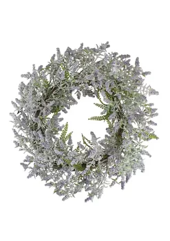 Promo 🎉 Northlight Lavender and Leaves Spring Floral Artificial Wreath Purple - 22-Inch 👏 -Outlet Northlight Store Belk 1652