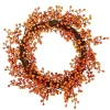 Brand new 💯 Northlight 18" Red and Orange Berries Artifical Fall Harvest Twig Wreath 18-Inch Unlit 🎁