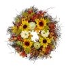 Hot Sale 👏 Northlight Sunflowers and Gourds Artificial 👪 Thanksgiving Wreath - 26-Inch Unlit 🥰 -Outlet Northlight Store Belk 1689