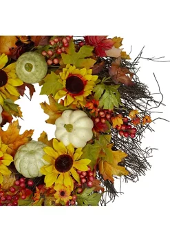 Hot Sale ๐ Northlight Sunflowers and Gourds Artificial ๐ช Thanksgiving Wreath - 26-Inch Unlit ๐ฅฐ 9 Hot Sale ๐ Northlight Sunflowers and Gourds Artificial ๐ช Thanksgiving Wreath - 26-Inch Unlit ๐ฅฐ -Outlet Northlight Store Belk 1691