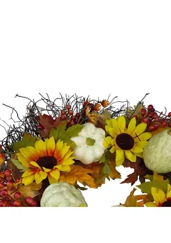 Hot Sale ๐ Northlight Sunflowers and Gourds Artificial ๐ช Thanksgiving Wreath - 26-Inch Unlit ๐ฅฐ 10 Hot Sale ๐ Northlight Sunflowers and Gourds Artificial ๐ช Thanksgiving Wreath - 26-Inch Unlit ๐ฅฐ -Outlet Northlight Store Belk 1692