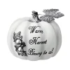 Buy ✔️ Northlight 8" White and Black "Warm Harvest Blessing" Pumpkin Fall Harvest Decoration 💯 -Outlet Northlight Store Belk 1759