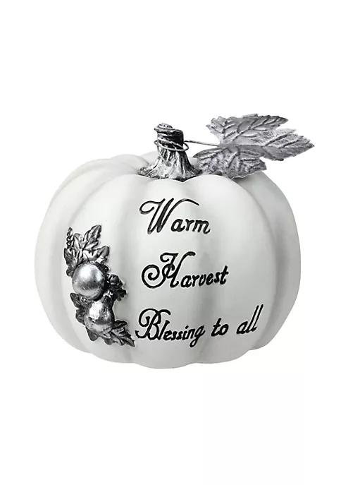 Buy โ๏ธ Northlight 8" White and Black "Warm Harvest Blessing" Pumpkin Fall Harvest Decoration ๐ฏ 3 Buy โ๏ธ Northlight 8" White and Black "Warm Harvest Blessing" Pumpkin Fall Harvest Decoration ๐ฏ
