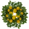 Brand new 💯 Northlight Lemons and Leaves Artificial Spring Wreath Yellow - 18-Inch 👍 -Outlet Northlight Store Belk 177