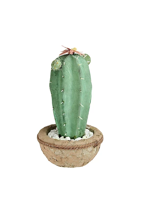 Promo ⌛ Northlight 13.75” Potted Green and Brown Artificial Cactus Plant with Flowers ✔️ 4 Promo ⌛ Northlight 13.75” Potted Green and Brown Artificial Cactus Plant with Flowers ✔️ - Image 2