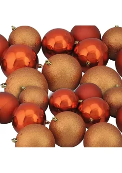 Cheapest 🤩 Northlight 12ct Orange Shatterproof 4-Finish ❄ Christmas Ball Ornaments 4" (100mm) 👍 -Outlet Northlight Store Belk 1787