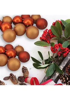 Cheapest 🤩 Northlight 12ct Orange Shatterproof 4-Finish ❄ Christmas Ball Ornaments 4" (100mm) 👍 -Outlet Northlight Store Belk 1788