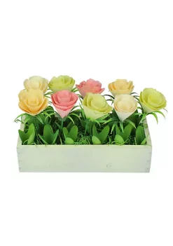 Budget 🔔 Northlight 9.5" Yellow and White Potted Springtime Artificial Flowers 🔔