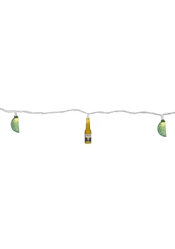 Promo 🎁 Northlight 10-Count Corona Extra Beer Bottle and Lime 🌞 Summer Patio Lights - 9ft White Wire 🧨 -Outlet Northlight Store Belk 1821