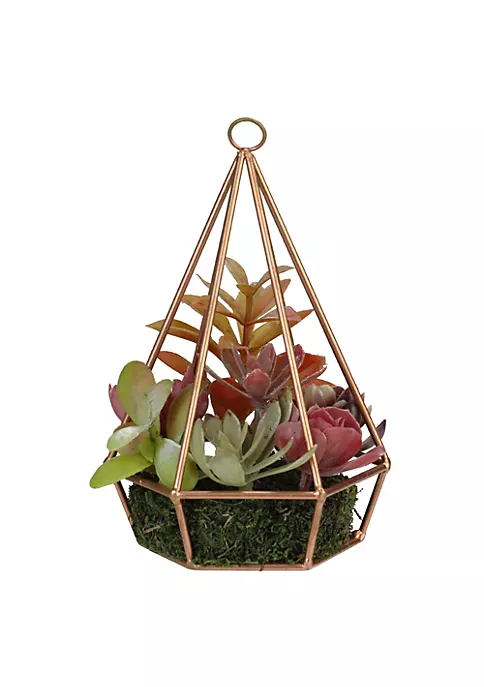 Buy 🌟 Northlight 9" Artificial Green and Purple Succulents Arrangement in 6-Sided Wire Frame 👍 4 Buy 🌟 Northlight 9" Artificial Green and Purple Succulents Arrangement in 6-Sided Wire Frame 👍 - Image 2