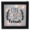 Budget ⭐ Northlight 9" B/O LED Lighted "Life is Better With Friends" Framed Wall Decor 🎁 -Outlet Northlight Store Belk 1897