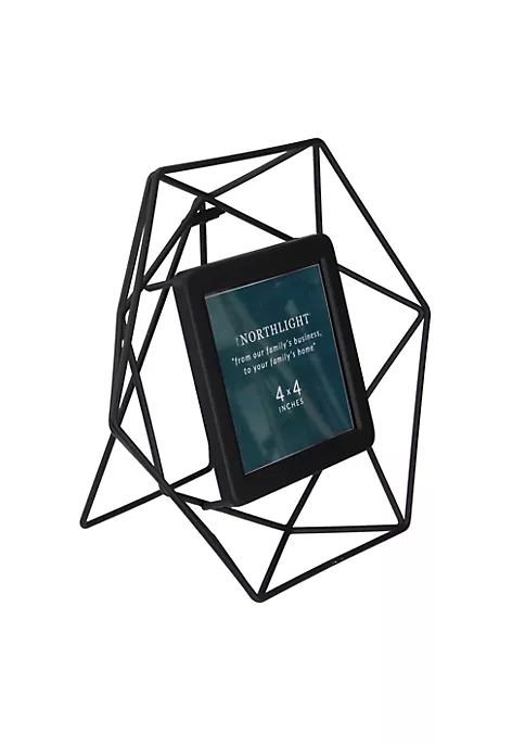 Outlet ๐ Northlight 8" Contemporary Hexagonal 4" x 4" Photo Picture Frame - Black โจ 6 Outlet ๐ Northlight 8" Contemporary Hexagonal 4" x 4" Photo Picture Frame - Black โจ - Image 4