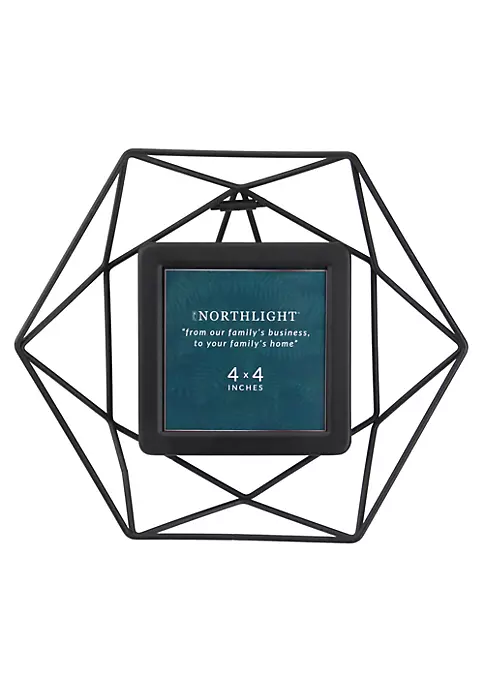 Outlet ๐ Northlight 8" Contemporary Hexagonal 4" x 4" Photo Picture Frame - Black โจ 7 Outlet ๐ Northlight 8" Contemporary Hexagonal 4" x 4" Photo Picture Frame - Black โจ - Image 5