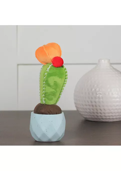 Outlet ❤️ Northlight 9.75" Artificial Flowering Cactus in Blue Pot Table Top Decoration ✨ 5 Outlet ❤️ Northlight 9.75" Artificial Flowering Cactus in Blue Pot Table Top Decoration ✨ - Image 3