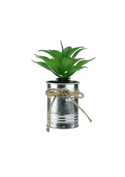 Coupon 🧨 Northlight 7" Green Tropical Artificial Foliage in Tin Planter 😍