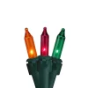Hot Sale 🔔 Northlight 50-Count Multicolor Mardi Gras Mini Light Set 10ft Green Wire 🥰 -Outlet Northlight Store Belk 2033