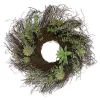 Discount 👍 Northlight Eucalyptus and Succulents Artificial Twig Wreath - 22-Inch 💯 -Outlet Northlight Store Belk 204