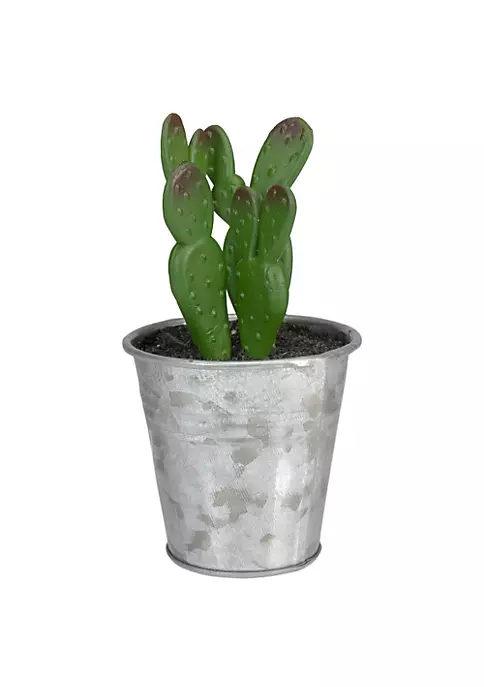 Brand new ❤️ Northlight 5" Tropical Mini Artificial Cactus in Tin Pot 😉 3 Brand new ❤️ Northlight 5" Tropical Mini Artificial Cactus in Tin Pot 😉