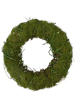 Best Sale 🥰 Northlight Moss and Vine Artificial Wreath Green 12-Inch 🔥