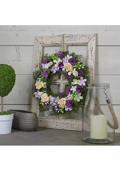 Cheap 🔥 Northlight Purple and Green Floral Berries and Twig Artificial Spring Floral Wreath 14-Inch 🤩 4 Cheap 🔥 Northlight Purple and Green Floral Berries and Twig Artificial Spring Floral Wreath 14-Inch 🤩 - Image 2