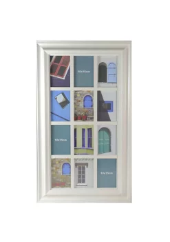 Promo 👍 Northlight 29" Ivory Weathered Windowpane Collage Picture Frame for 4" x 6" Photos ⭐