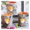 Brand new 🔔 Northlight 12" Gray and White LED Lighted Flickering Rustic Birch Candles Canvas Wall Art 💯 -Outlet Northlight Store Belk 319