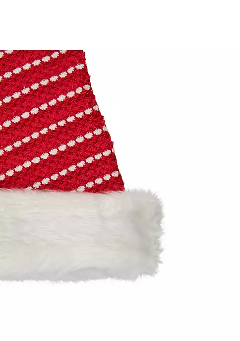 Brand new 👏 Northlight 17" Red and White Striped Santa Hat With Pom Pom 🌟 4 Brand new 👏 Northlight 17" Red and White Striped Santa Hat With Pom Pom 🌟 - Image 2