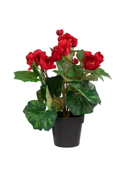 Promo โญ Northlight 11" Red Potted Silk Begonia Spring Artificial Floral Arrangement ๐ 9 Promo โญ Northlight 11" Red Potted Silk Begonia Spring Artificial Floral Arrangement ๐ -Outlet Northlight Store Belk 354