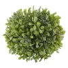 Brand new 🎁 Northlight 5" Green and Silver Glitter Artificial Boxwood Ball Topiary 🔔