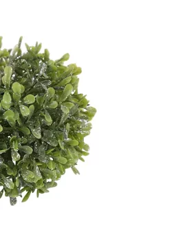 Brand new 🎁 Northlight 5" Green and Silver Glitter Artificial Boxwood Ball Topiary 🔔 -Outlet Northlight Store Belk 363
