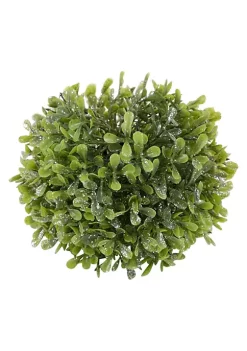 Brand new 🎁 Northlight 5" Green and Silver Glitter Artificial Boxwood Ball Topiary 🔔 -Outlet Northlight Store Belk 364