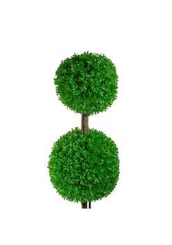 New 🔥 Northlight 60" Triple Sphere Artificial Boxwood Topiary Potted Plant 🤩 -Outlet Northlight Store Belk 366
