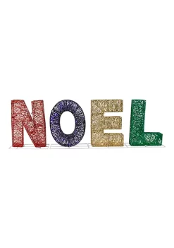 New ✔️ Northlight 46" LED Lighted Traditional Colored 'Noel' Outdoor 🎄 Christmas Decoration 💯