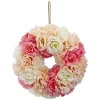 New ❤️ Northlight Pink and White Peony Artificial Spring Floral Wreath 8-Inch 🎉 -Outlet Northlight Store Belk 420
