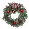 Best deal 🎁 Northlight Red Bells and Mixed Foliage Artificial 🎄 Christmas Wreath 30-Inch Unlit 🛒 -Outlet Northlight Store Belk 453
