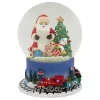 Best Sale 🔔 Northlight 6.5" 🔔 Christmas Train Around Santa Delivering Gifts Musical Water Globe 🤩