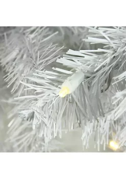 Wholesale ✔️ Northlight 7.5' Pre-Lit White Pencil Pine Artificial 🎁 Christmas Tree - Warm White LED Lights 🔔 -Outlet Northlight Store Belk 480