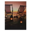 Brand new 🌟 Northlight LED Lighted Sunset Beach Chairs with Lanterns Canvas Wall Art 15.75" 🔔 -Outlet Northlight Store Belk 505