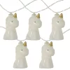 Coupon ⌛ Northlight 10-Count White Unicorn LED String Lights - 4.5 ft Clear Wire 😀