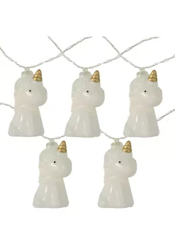 Coupon ⌛ Northlight 10-Count White Unicorn LED String Lights - 4.5 ft Clear Wire 😀