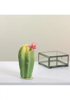 Coupon 🔥 Northlight 8.5" Green and Yellow Cactus on Wooden Base with Flower 🌟 -Outlet Northlight Store Belk 527