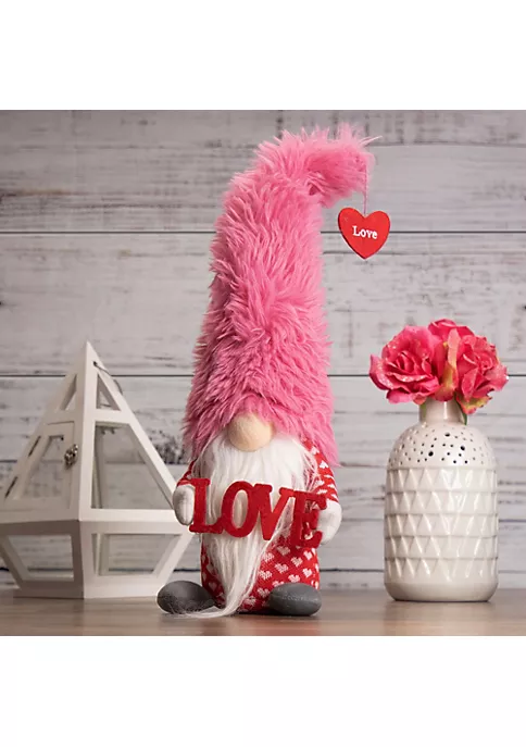Buy ๐ Northlight 18" Fluffy Pink Faux Fur 'Love' Valentine's Day Gnome โค๏ธ 4 Buy ๐ Northlight 18" Fluffy Pink Faux Fur 'Love' Valentine's Day Gnome โค๏ธ - Image 2