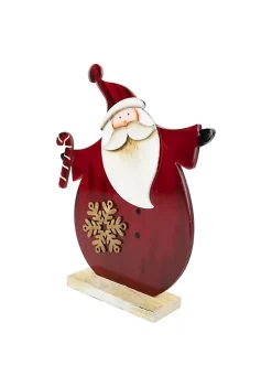 Flash Sale 🔔 Northlight 12" Santa with 🍬 Candy Cane Wooden ❄ Christmas Decoration 🎁 -Outlet Northlight Store Belk 55