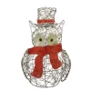 New 🤩 Northlight 21" Lighted Glitter Rattan Owl 🔔 Christmas Outdoor Decoration 😍